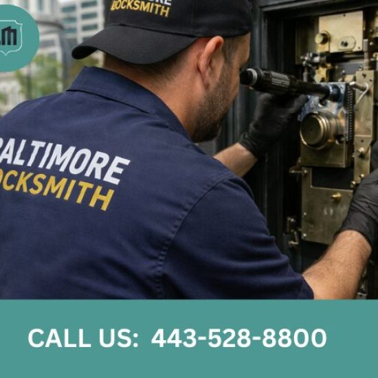 Safe-locksmith-in-Baltimore-City-opening-and-servicing-a-safe
